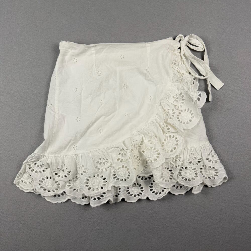 Japna Eyelet Wrap Skirt XS